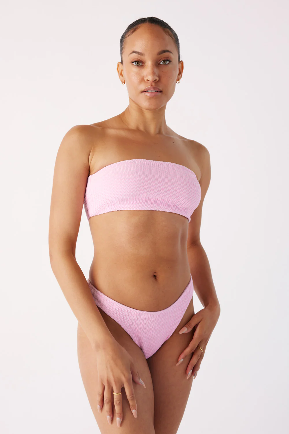 The Bandeau - Peony Pink Ripple