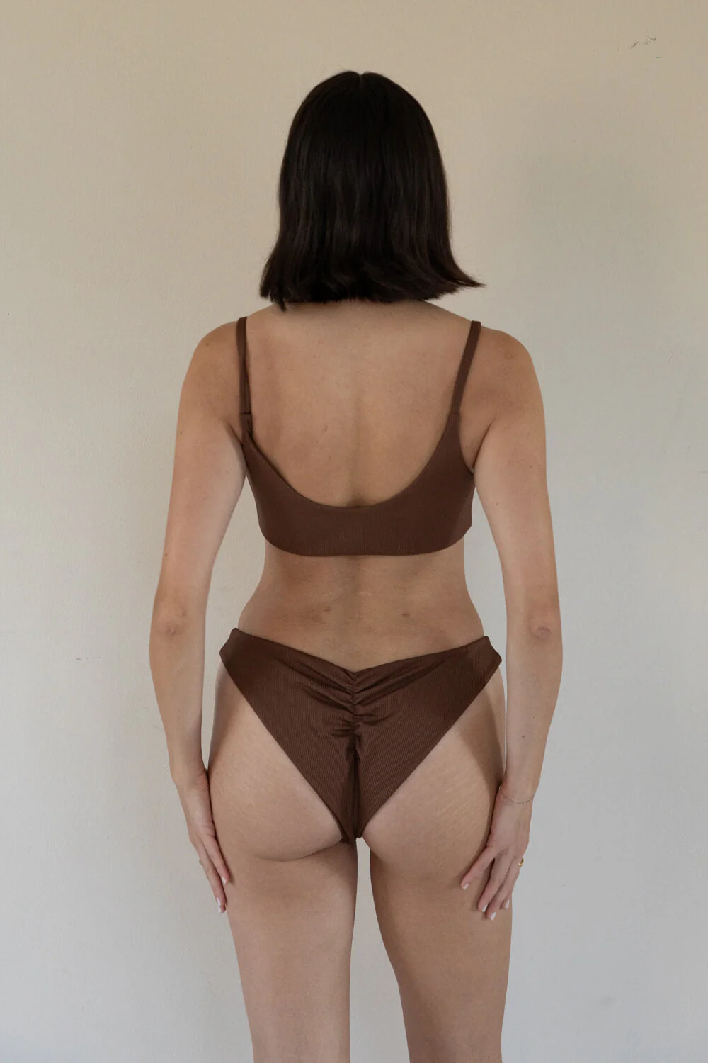The Bralette Top - Ribbed Espresso - Image 3