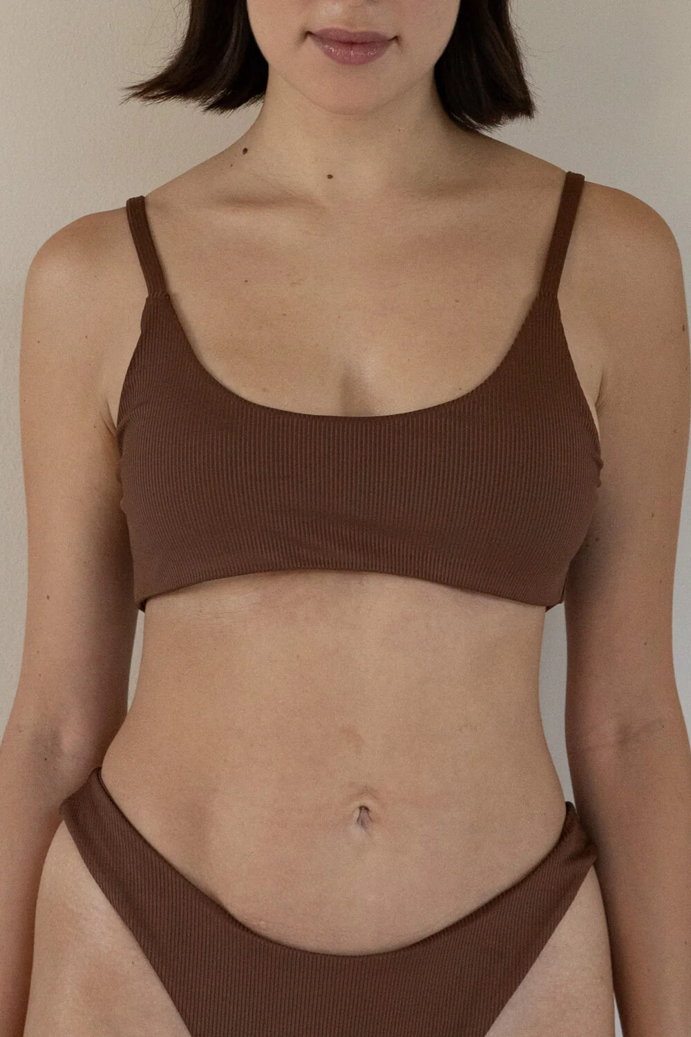 The Bralette Top - Ribbed Espresso - Image 4