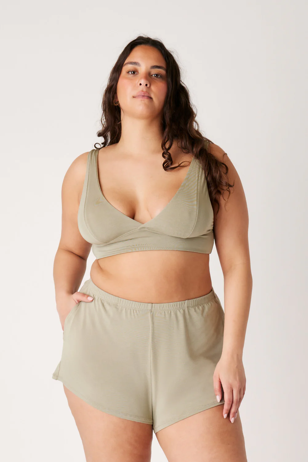 The Cool-Comf Chill Shorts - Olive Taupe