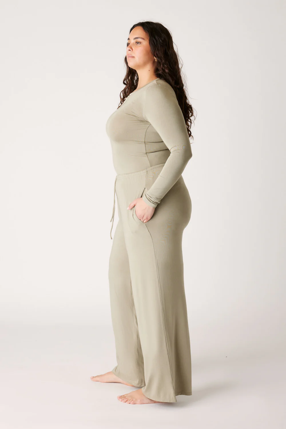 The Cool-Comf Lounge Chill Pant - Olive Taupe - Image 9