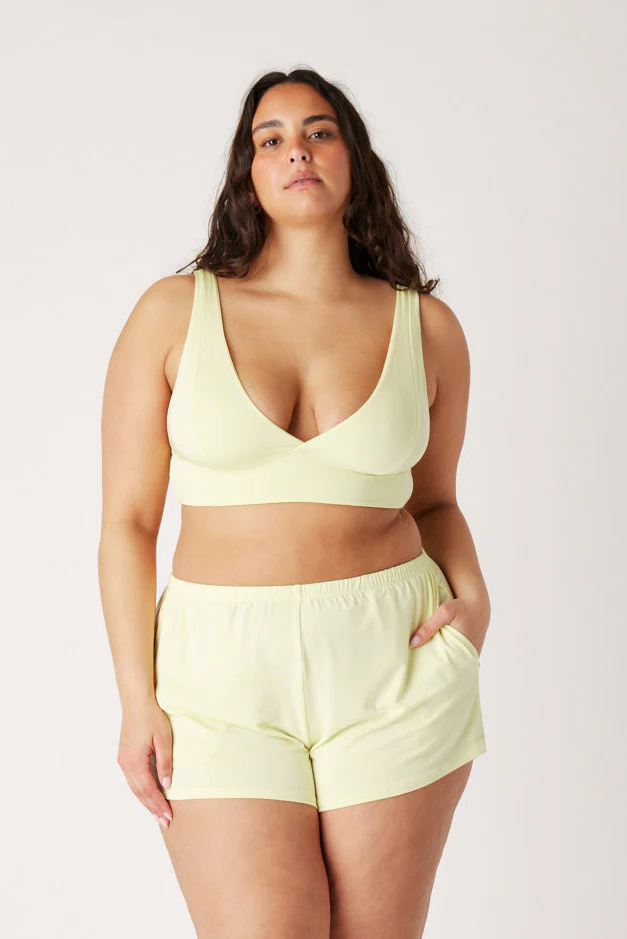 The Cool-Comf Longline Bra - Butter Yellow - Image 4