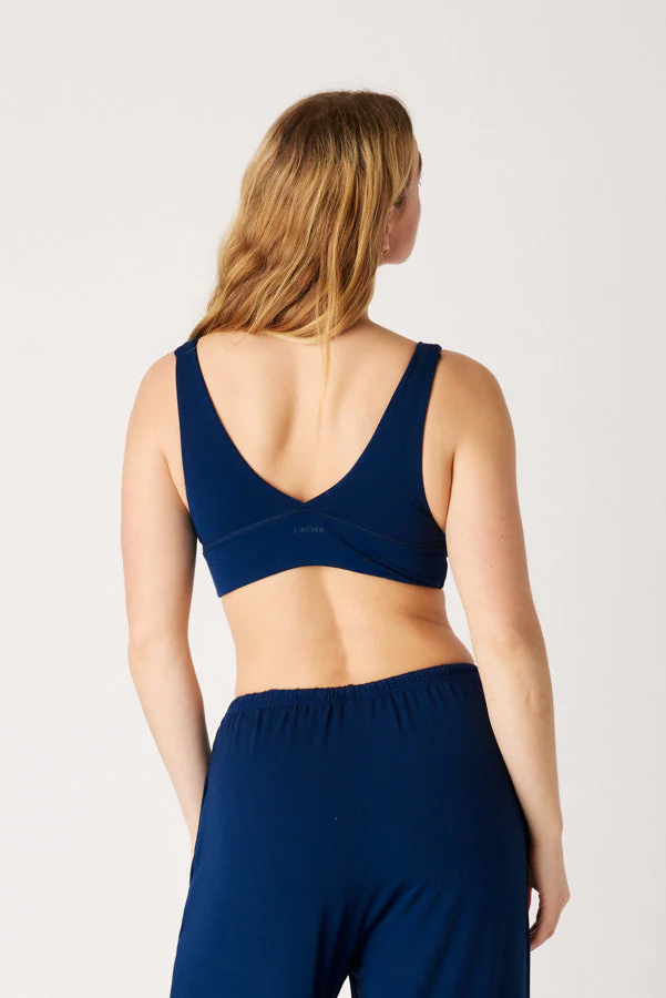 The Cool-Comf Longline Bra - Soft Navy - Image 3