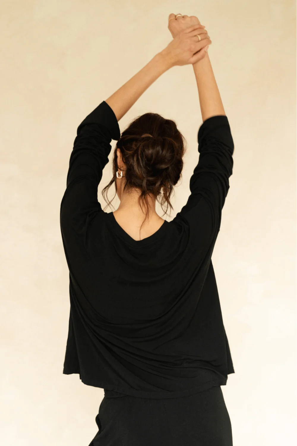 The Cool-Comf Lounge Oversized Long Sleeve - Matte Black - Image 5