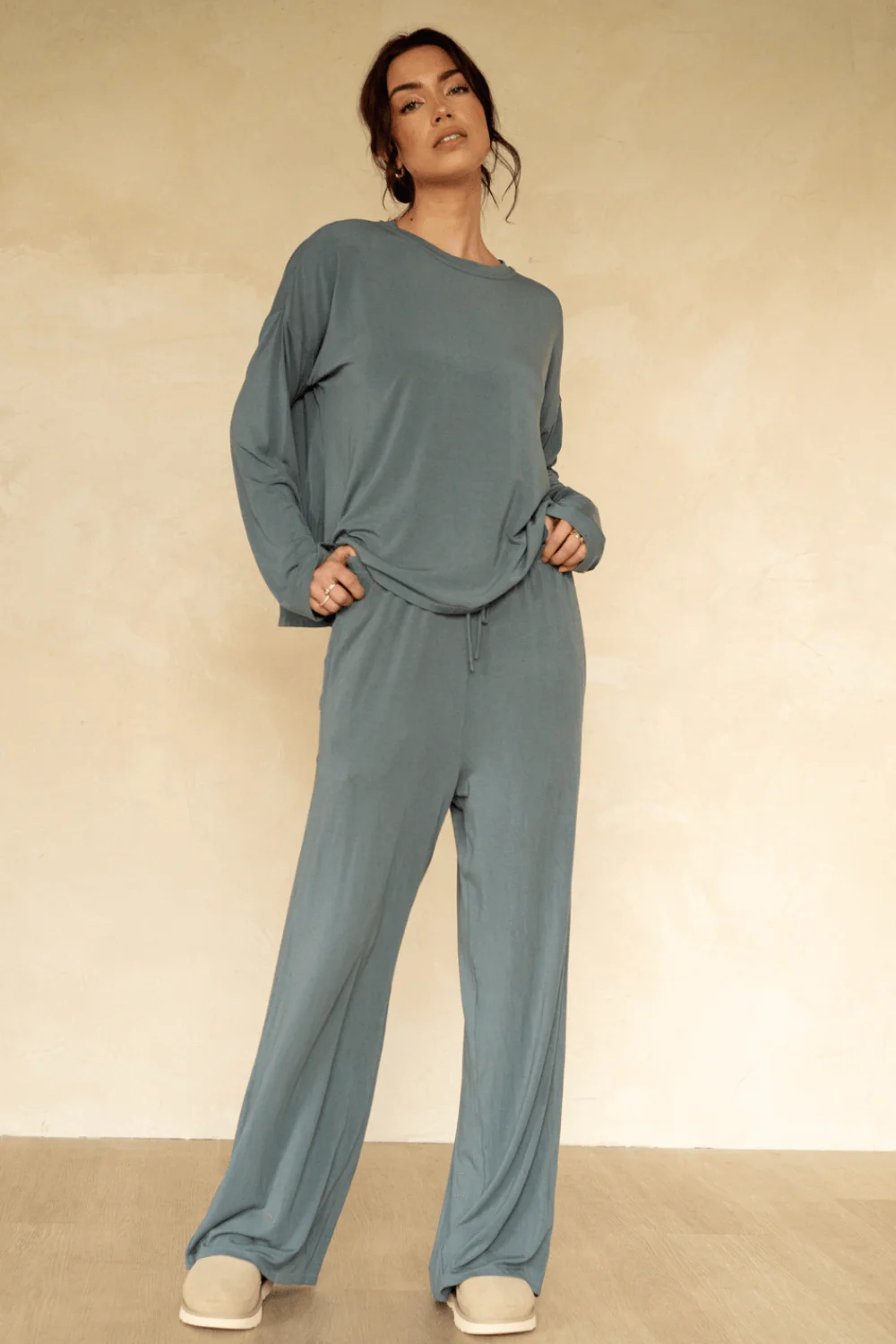 The Cool-Comf Lounge Oversized Long Sleeve - Misty Gray - Image 3