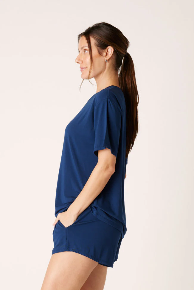 The Cool-Comf Lounge T-Shirt - Soft Navy - Image 4