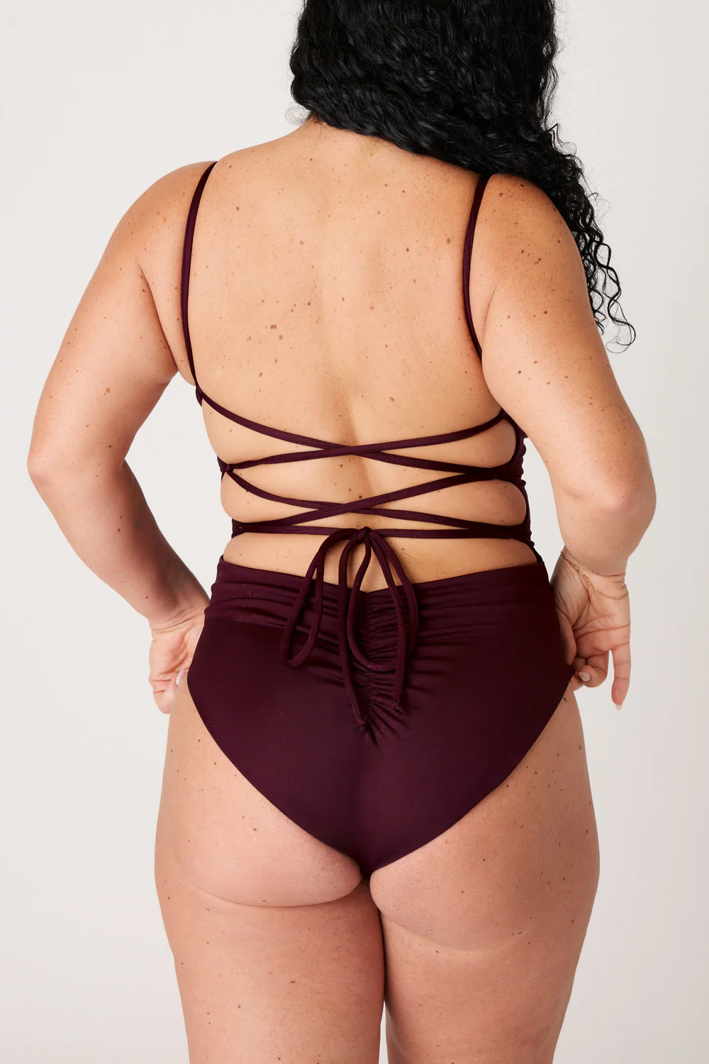 The Corset One Piece - Dark Cherry - Image 4