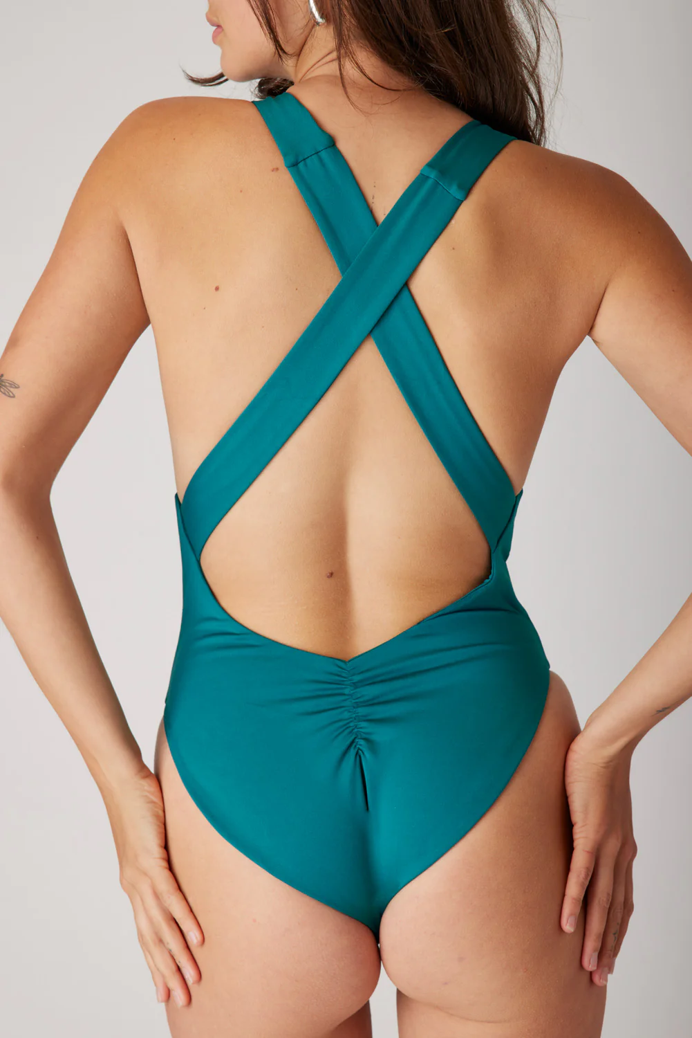 The Crossback One Piece - Tidal Teal - Image 3