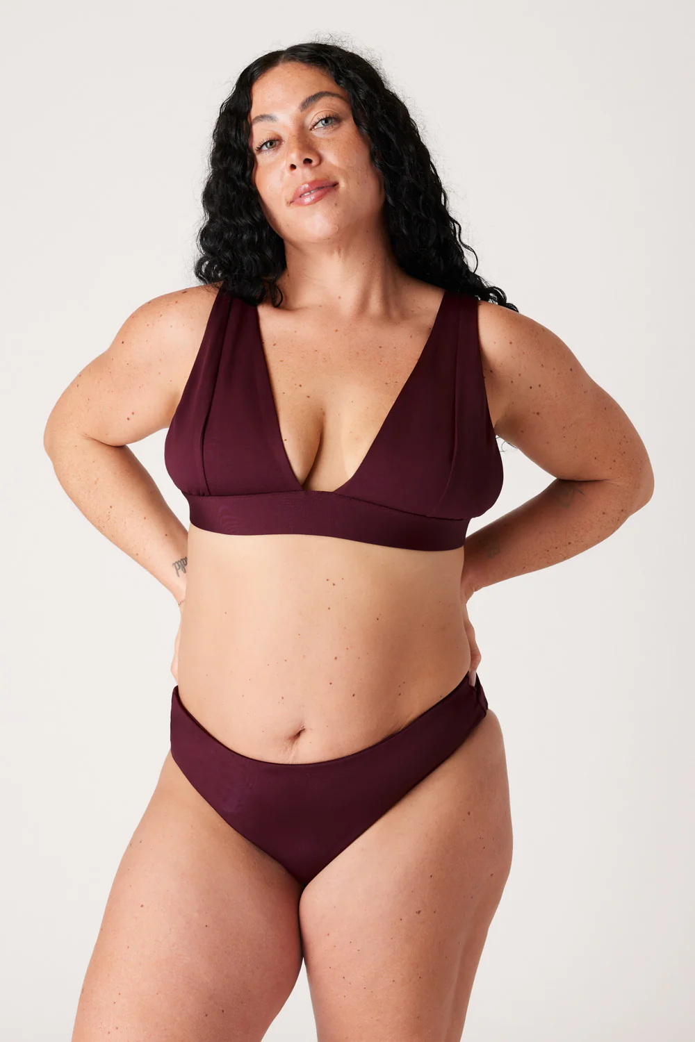 The High-Leg Scrunch Bottom - Dark Cherry - Image 5