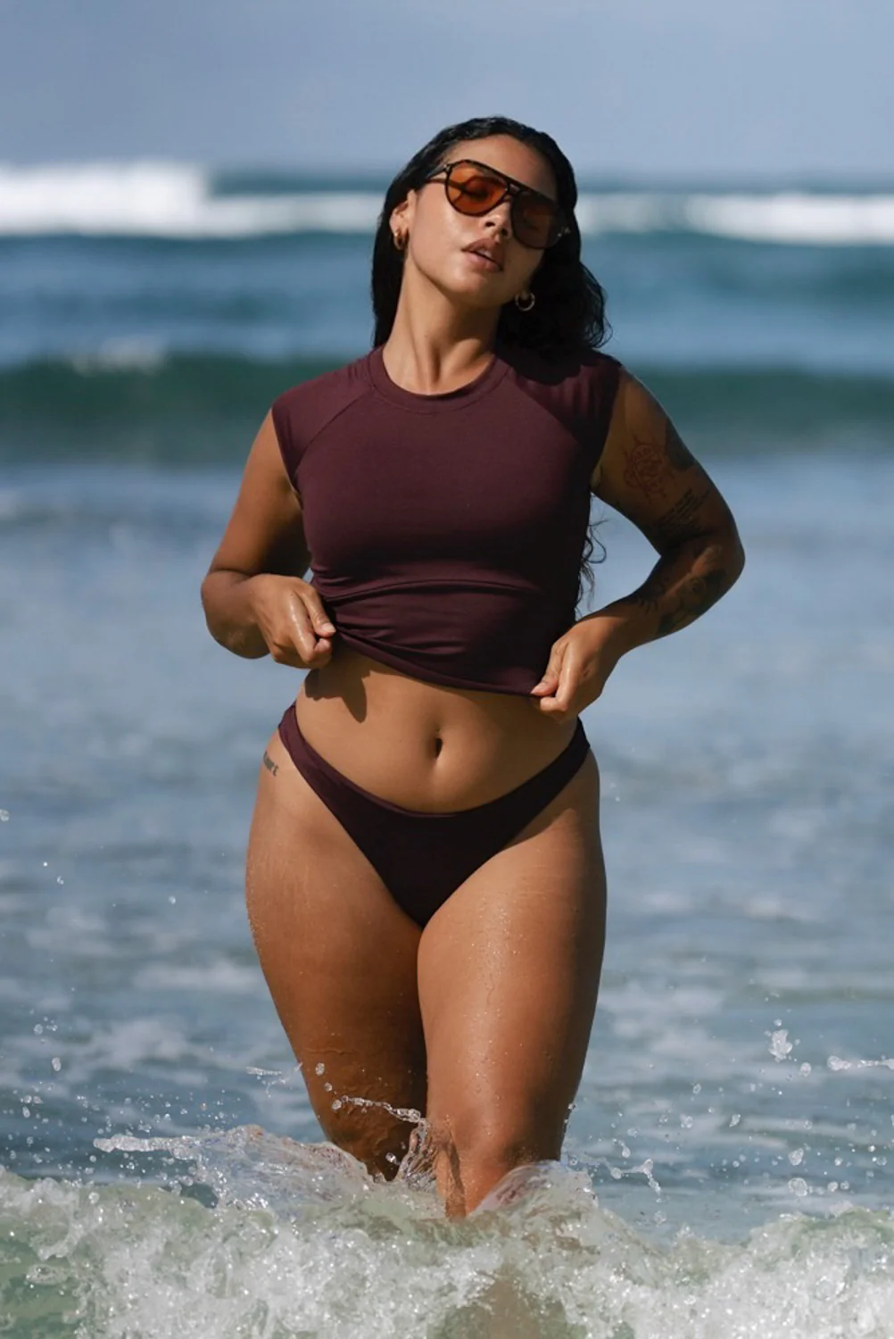 The High-Leg Scrunch Bottom - Dark Cherry - Image 7