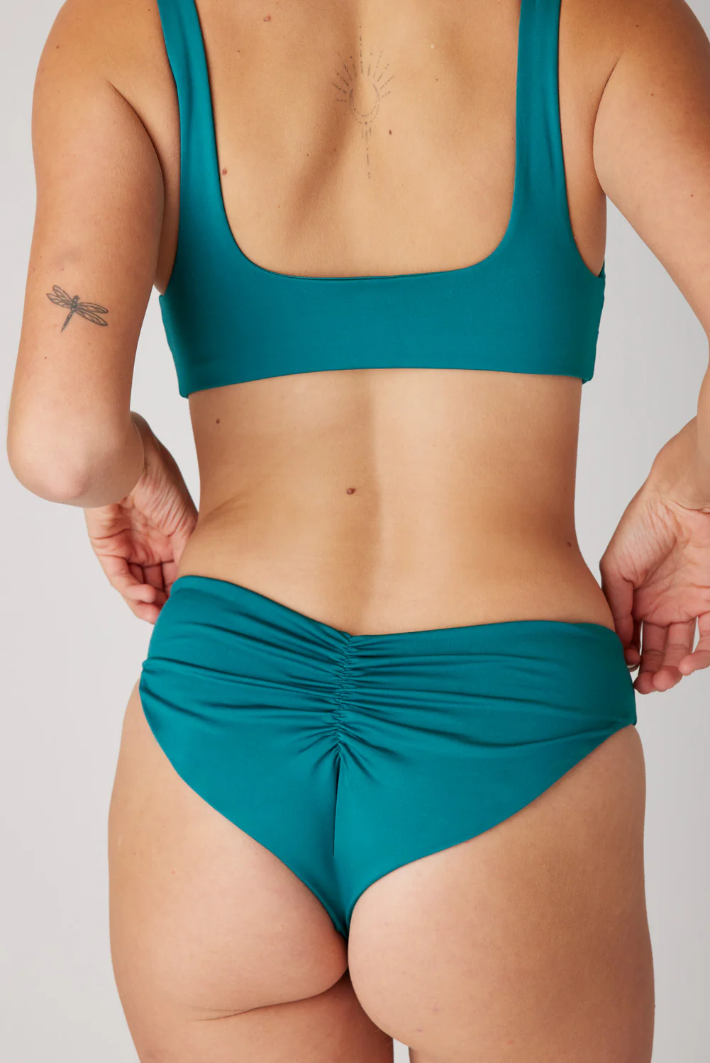 The High-Leg Scrunch Bottom - Tidal Teal - Image 4