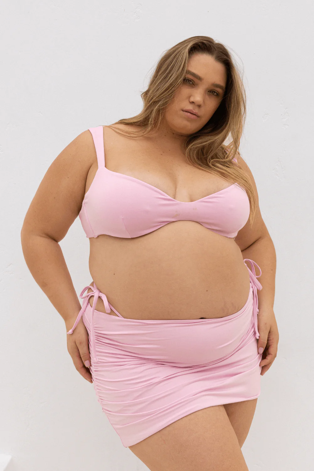 The High Rise Swim Skirt - Peony Pink - Image 5