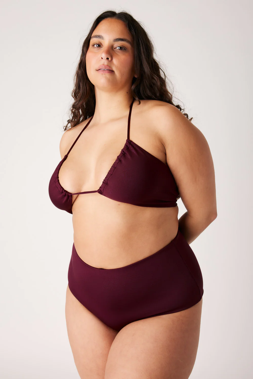The Tied Up Top - Dark Cherry - Image 6