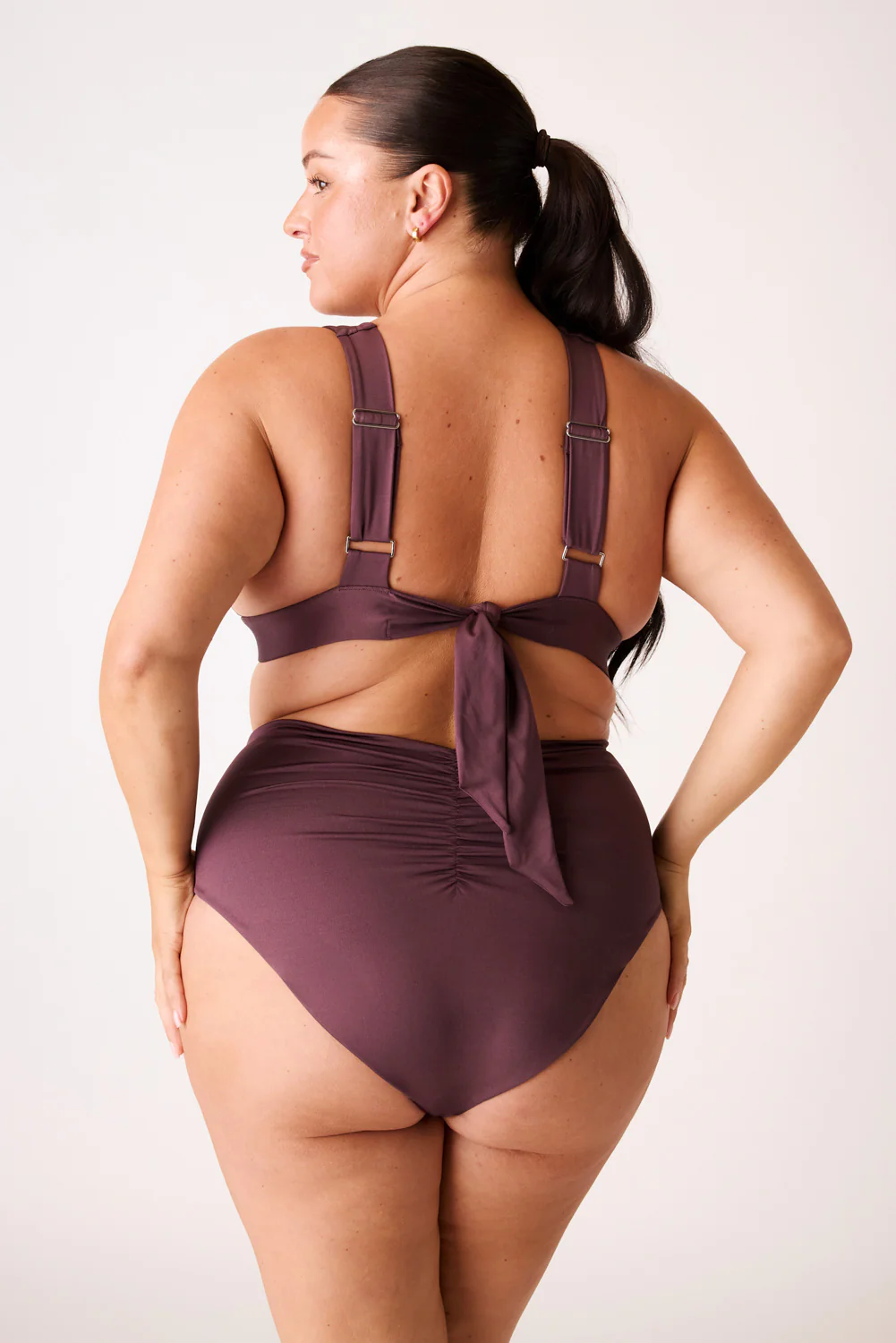 The High-Waisted Scrunch Bottoms - Fig - Image 2
