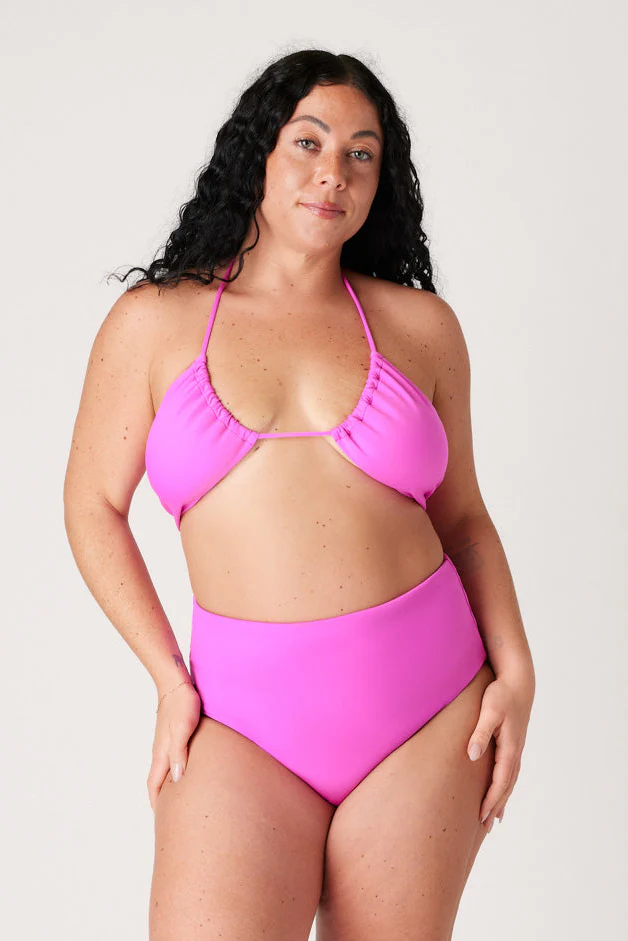 The High-Waisted Scrunch Bottoms - Fuchsia - Image 4
