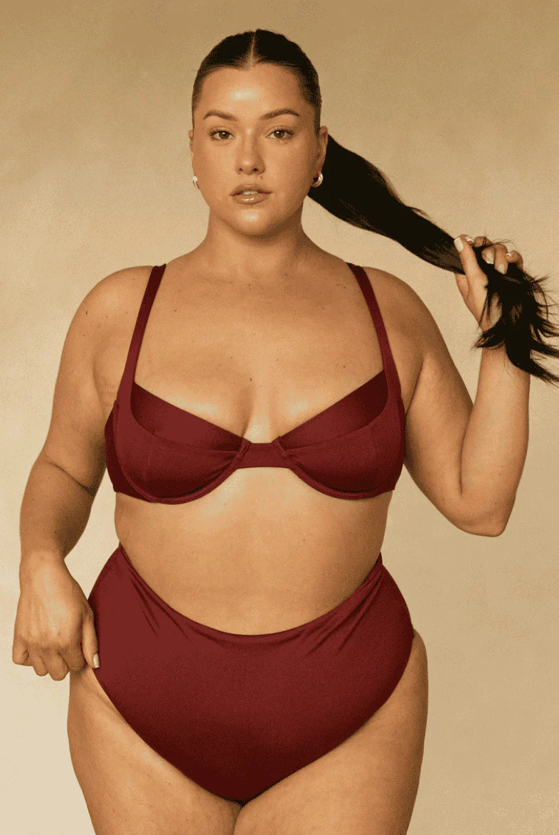 The High-Waisted Scrunch Bottoms - Pomegranate - Image 6