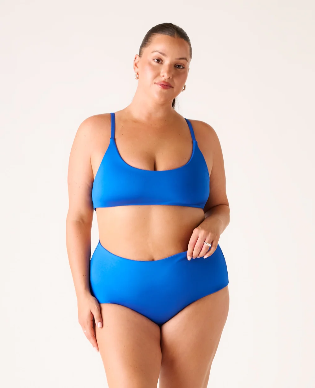 The High-Waisted Surf Bottom - Cobalt Blue - Image 4