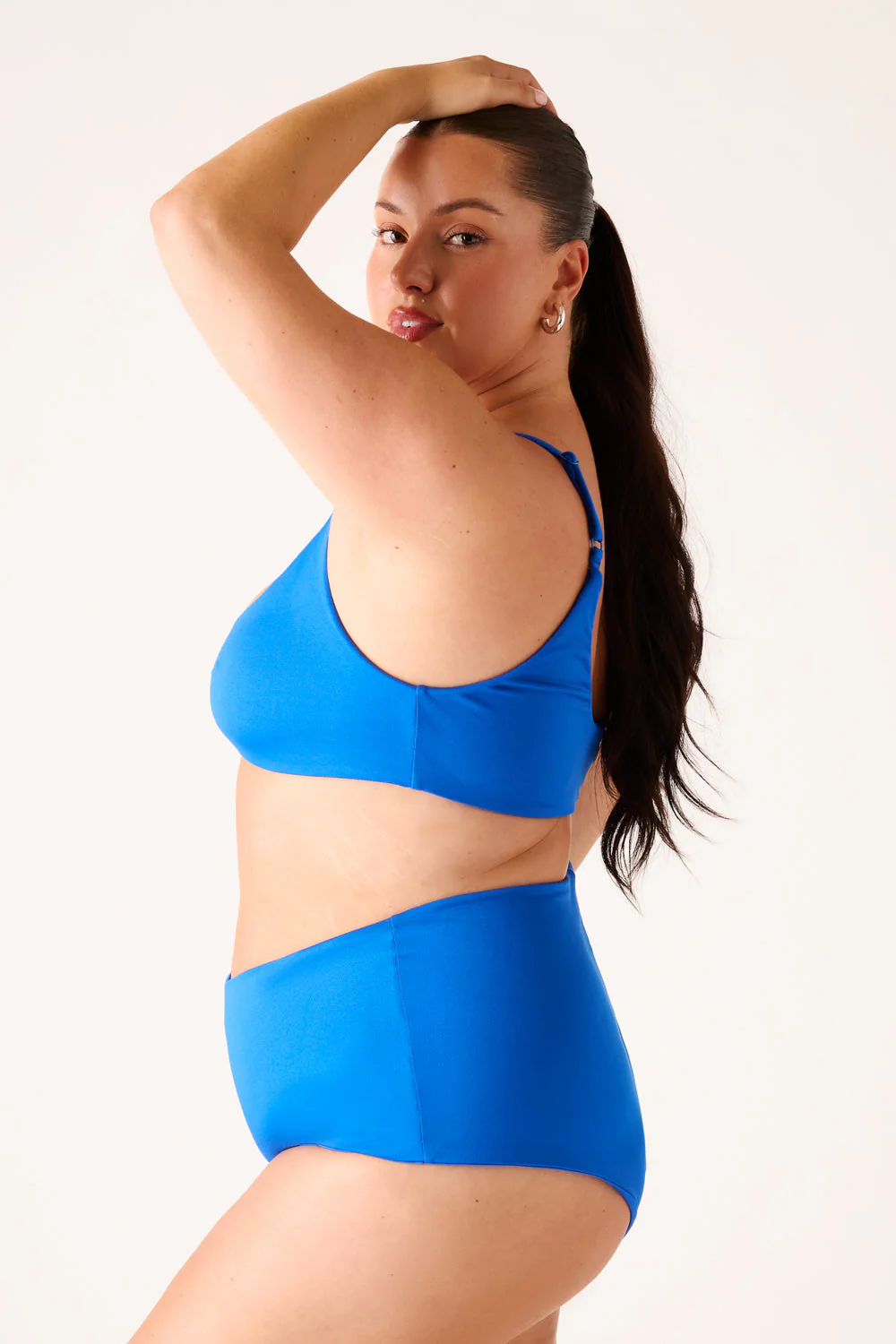 The High-Waisted Surf Bottom - Cobalt Blue - Image 6