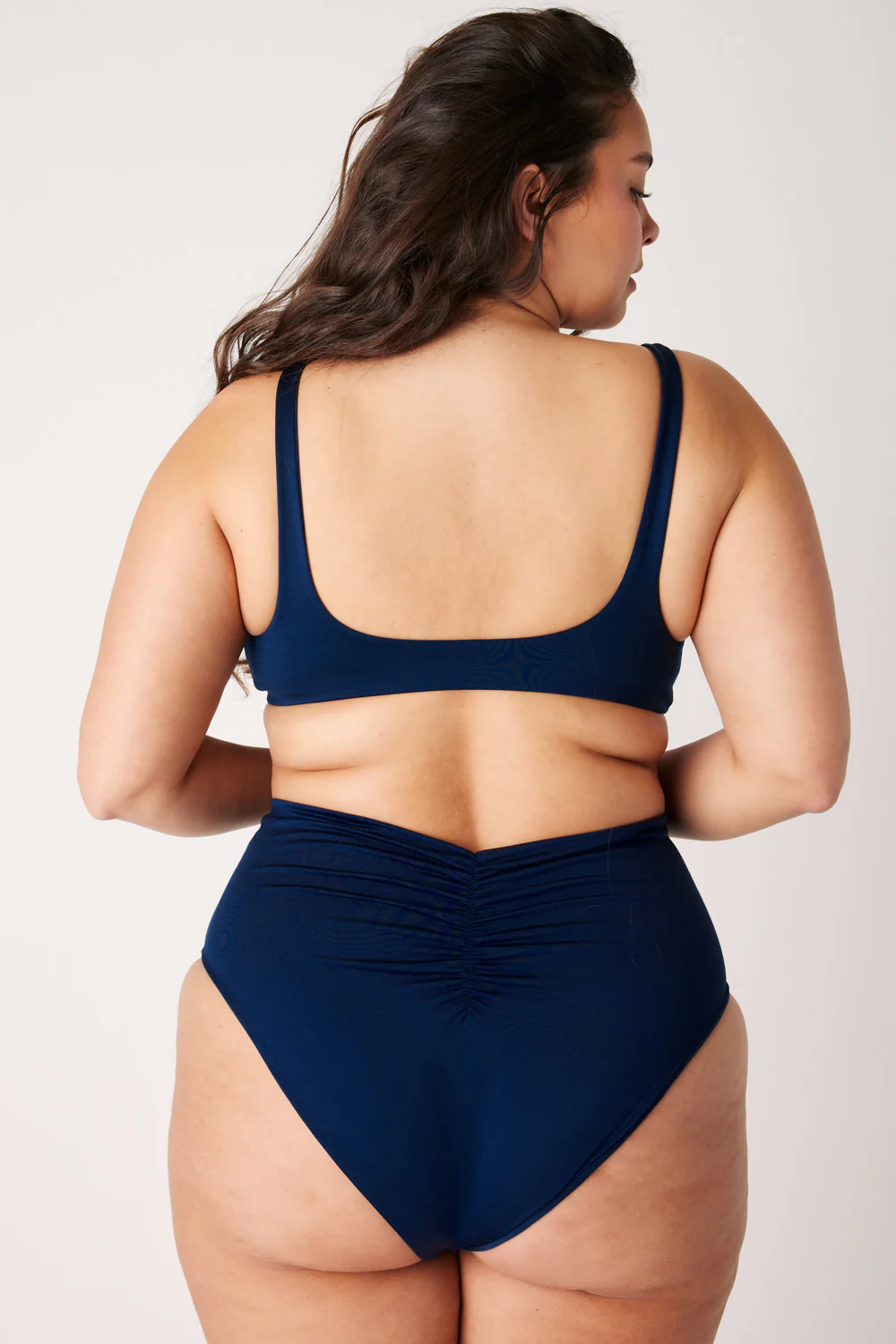 The Plunge Scoop Top - Soft Navy - Image 2