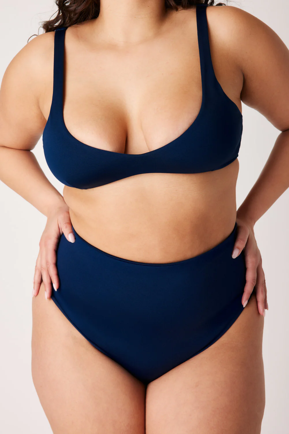 The Plunge Scoop Top - Soft Navy - Image 3