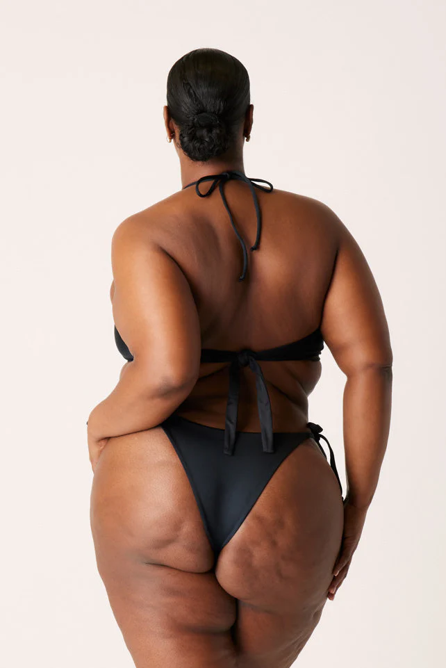 The Side Tie Bottoms - Matte Black - Image 5