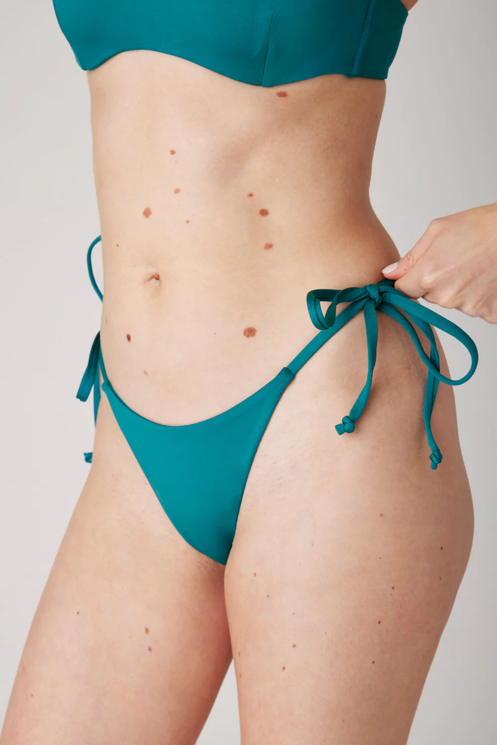 The Side Tie Bottoms - Tidal Teal - Image 2