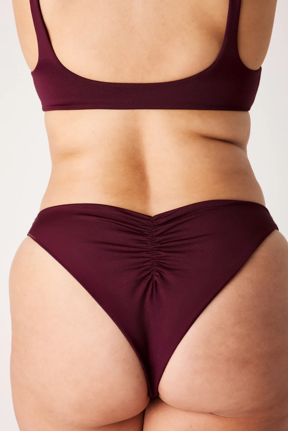 The Sleek Scrunch Bottoms - Dark Cherry - Image 4