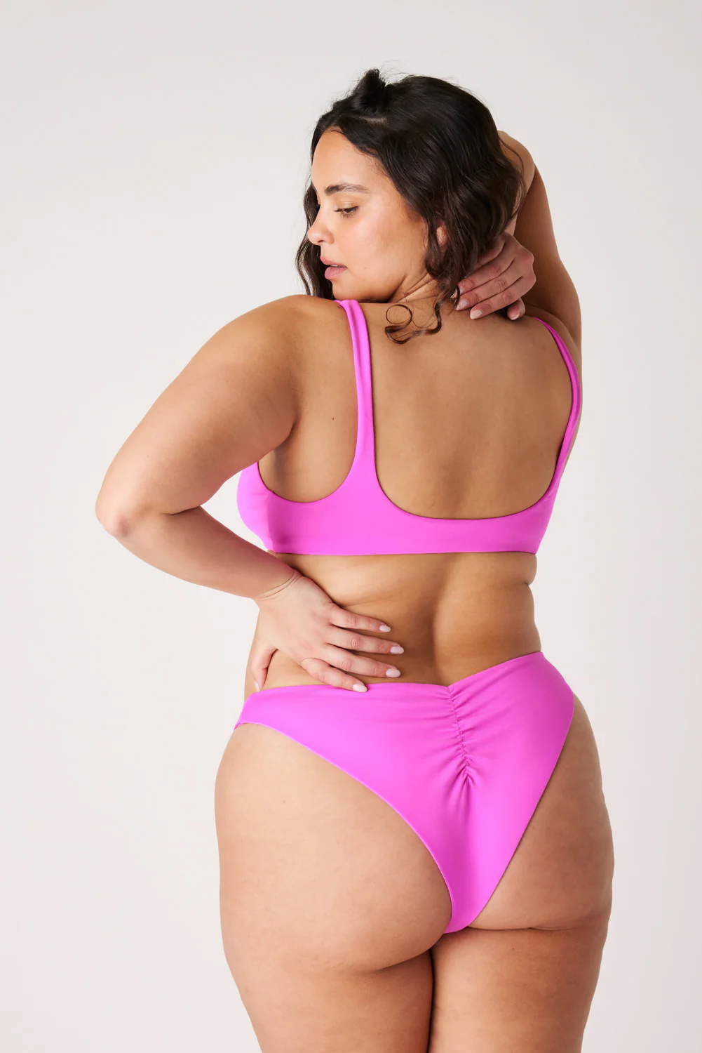The Sleek Scrunch Bottoms - Fuchsia - Image 4