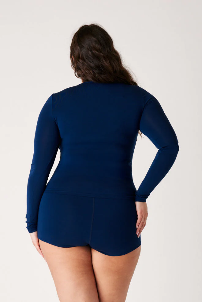 The Cool-Comf Slim Fit Henley - Soft Navy - Image 3