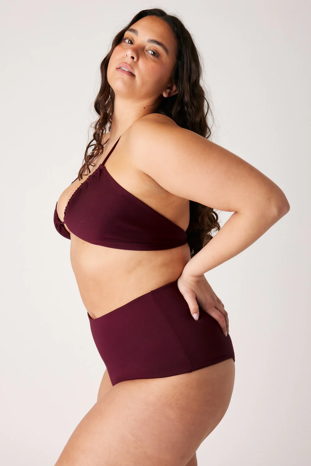 The Tied Up Top - Dark Cherry - Image 5